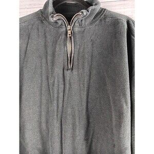 Rugged Wear Sweater Men’s XXL Quarter Zip Heavy Fleece Black Outdoor Advantage